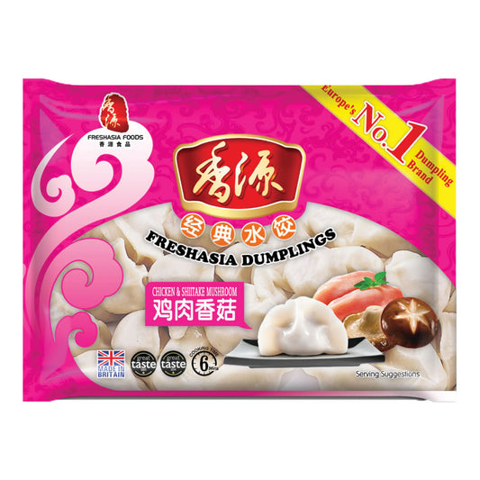 Chicken & Mushroom Dumplings 香源雞肉香菇水餃400g