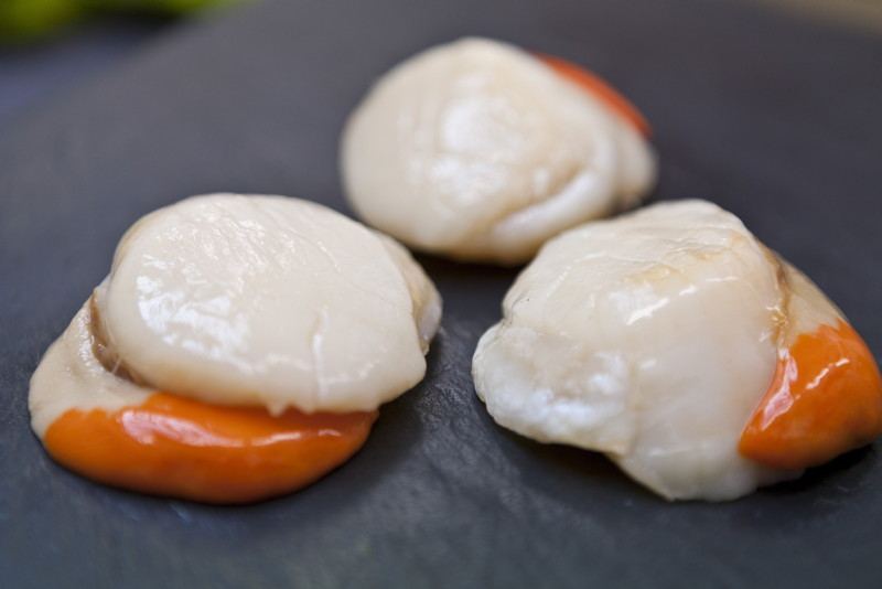 Fresh King/Queen Scallops with Roe without Shell 新鮮帶子無殼扇貝 (Box)